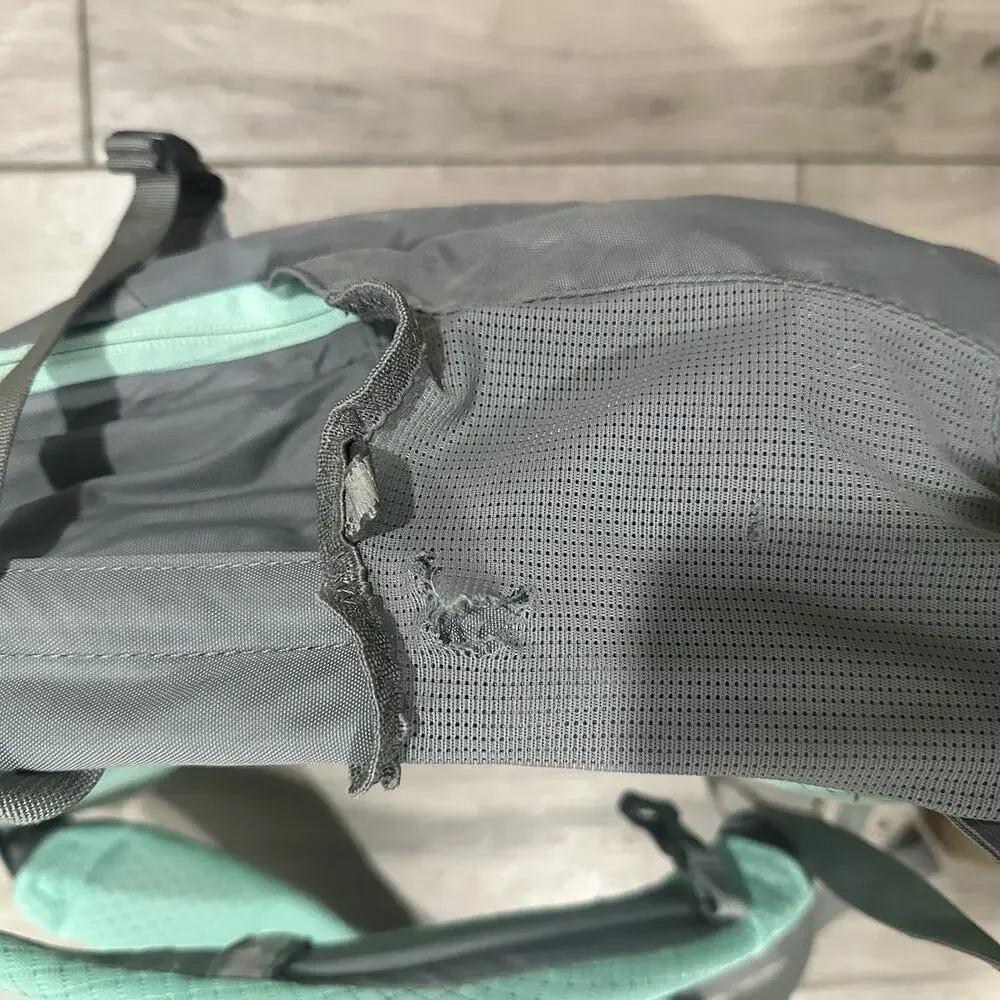 The North Face Women's Borealis Backpack Zinc Grey/Surf Green Hiking Daypack